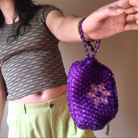 🌸💜 Beaded Purse 💜🌸 - Picture 2 of 5
